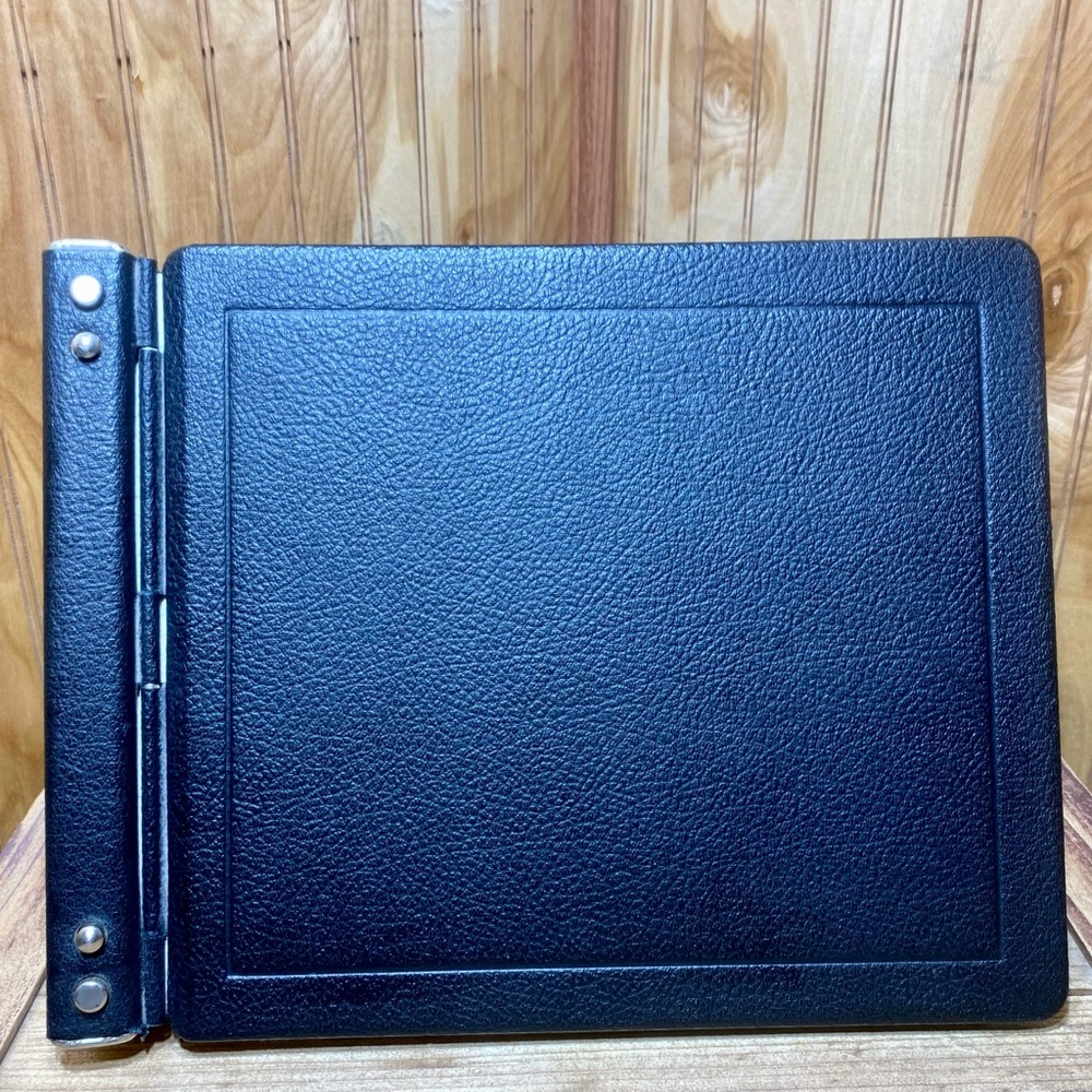 Vintage Standard Boorum & Pease 6215 1/2B Leather Binder Ledger 68 Pages